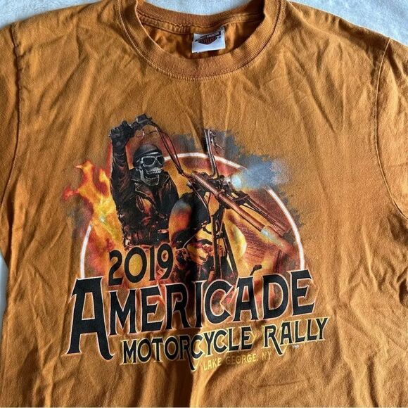 Harley Davidson Americade Graphic Tee Size Medium - Picture 2 of 10